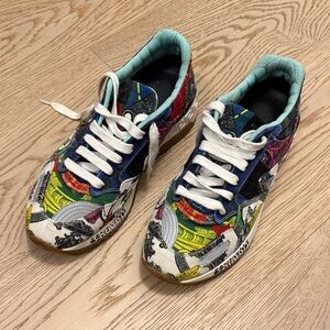 Versace Multicolor Graphic Sneakers